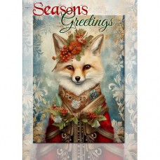 DUTCH LADY CHRISTMAS  GREETING CARD Holly Fox